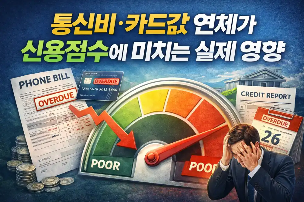 통신비·카드값 연체가 신용점수에 미치는 실제 영향