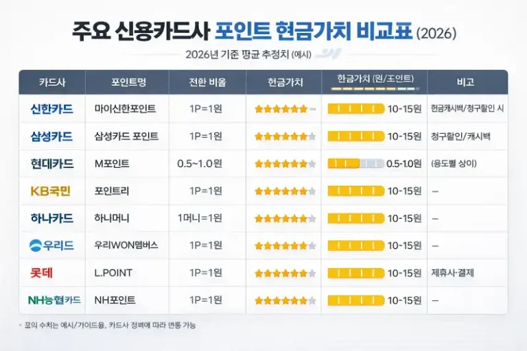포인트 마일리지 현금가치 환산법 똑똑한 계산으로 최대값 꺼내기