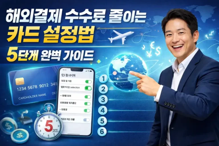 해외결제 수수료 줄이는 카드 설정법 5단계 완벽 가이드