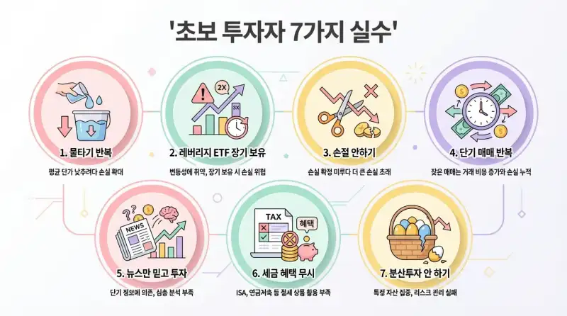 금융 초보가 가장 많이 하는 선택 실수 7가지