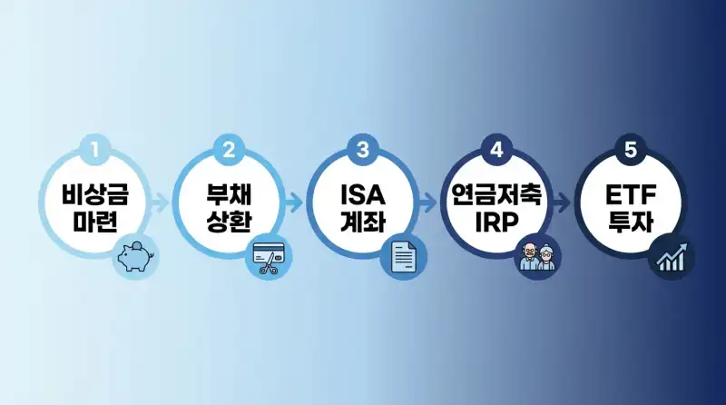 재테크 시작 순서 하나로 인생이 달라진다 — 2026 황금 5단계 로드맵