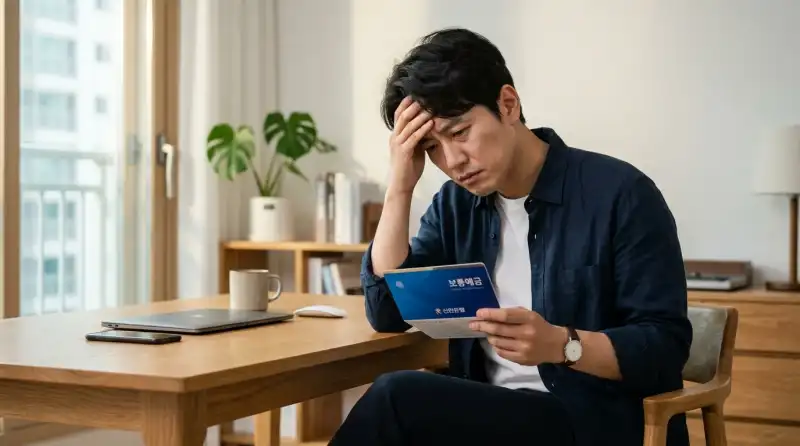 걱정하는 직장인 실사