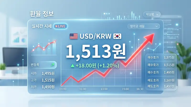 실시간 USD/KRW 환율 시세