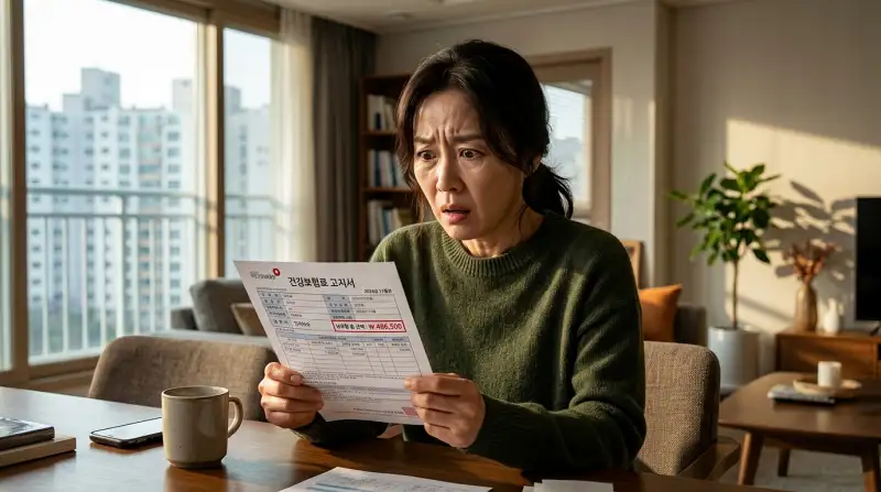 보험료 고지서 충격 장면