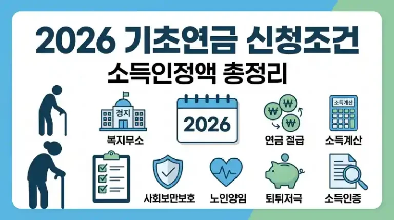 2026 기초연금 신청조건·소득인정액 총정리