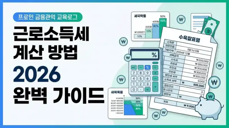 근로소득세 계산 방법 2026 완벽 가이드