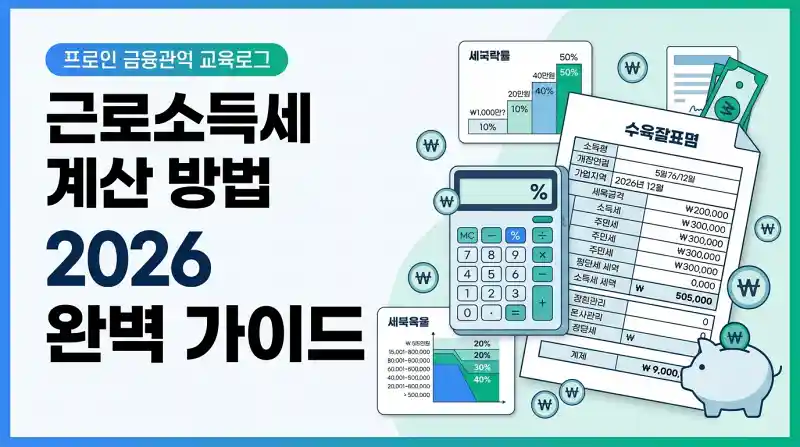 근로소득세 계산 방법 2026 완벽 가이드