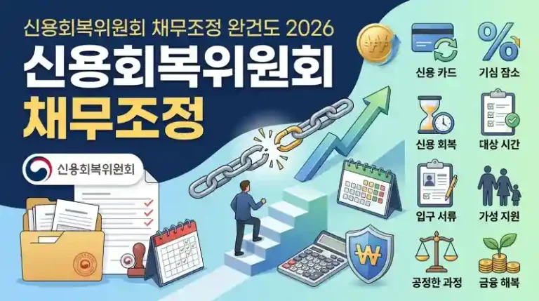 신용회복위원회 채무조정 절차 총정리