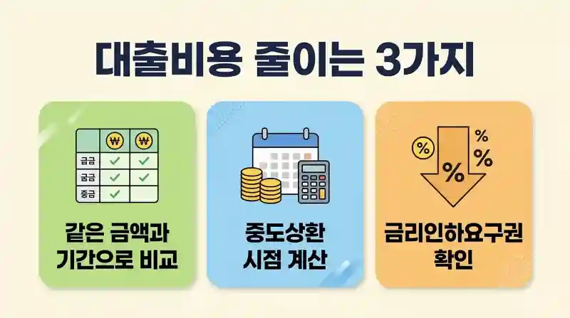 대출비용 줄이는 3가지