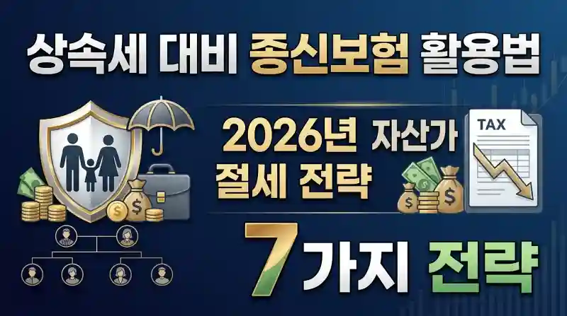 상속세 대비 종신보험 활용법