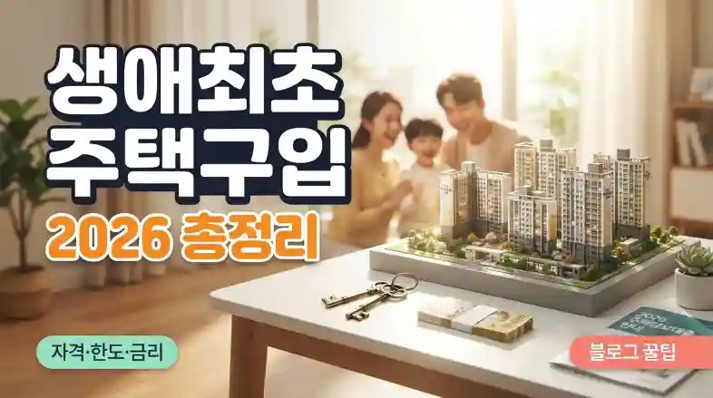 생애최초 주택구입자금대출 2026 총정리