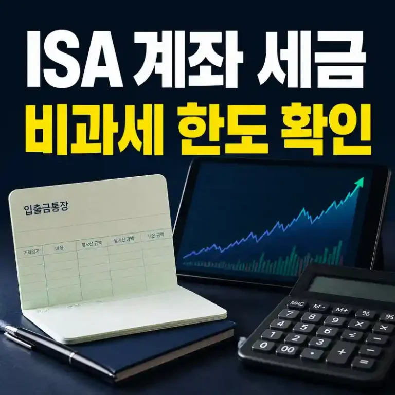 ISA 계좌 비과세 한도와 만기 이전 절차를 확인하는 투자자